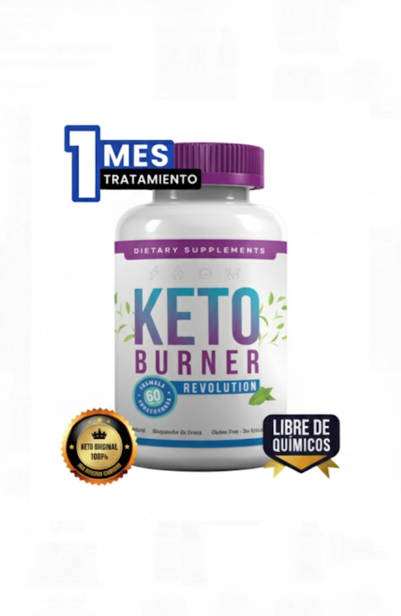 KETO BURNER Pack 1 Mes + Asesoria 8 veces x Semana + Recetario Fit + Mi Guia nutrional Personal