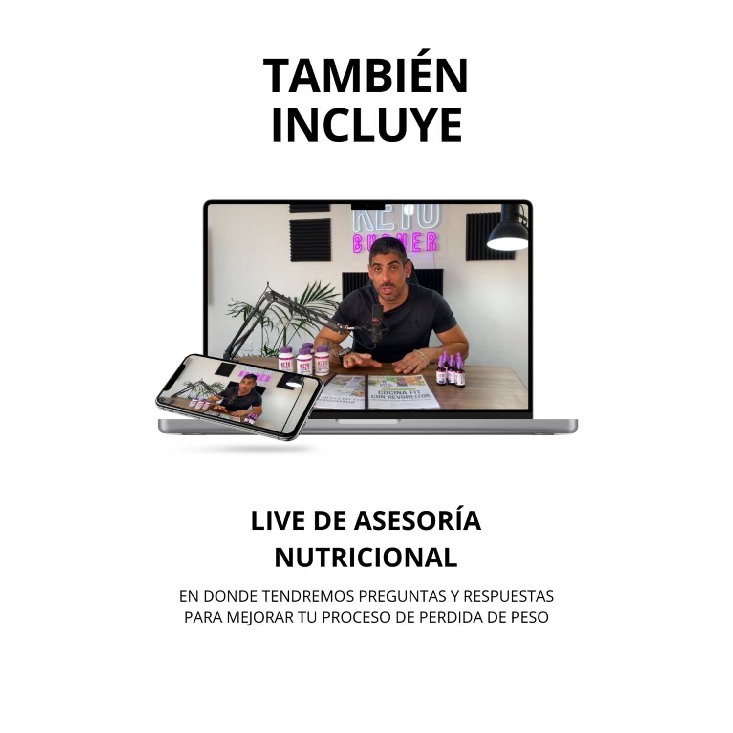 KETO BURNER Pack 2 Mes ( PACK Verano 2026 ) + Asesoria 8 veces x Semana + Recetario Fit + Mi Guia nutrional Personal